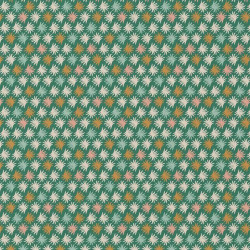 Acryl Coated Cotton LITNI Green / Ecru